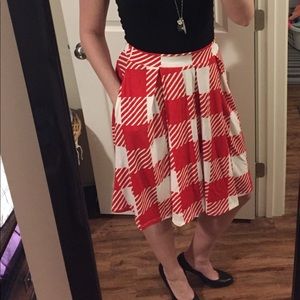 Plaid Lularoe Madison (S) EUC